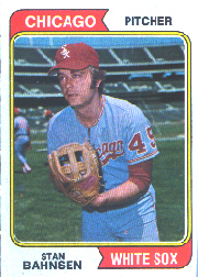 1974 Topps Baseball Cards      254     Stan Bahnsen